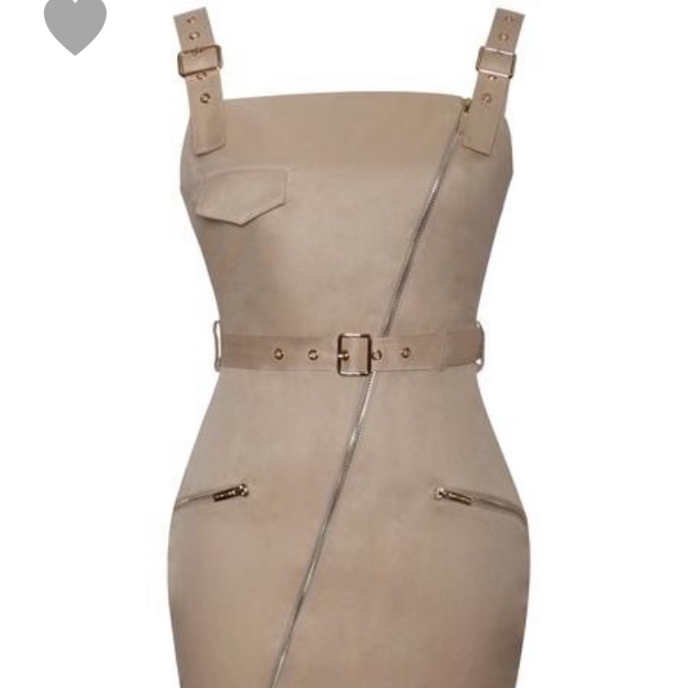 All Eyes on you sexy twill cotton buckle Dress